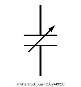 Variable Capacitor Symbol