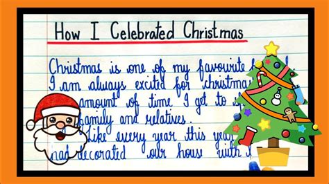 how i celebrated christmas essay|how i celebrate christmas paragraph - YouTube