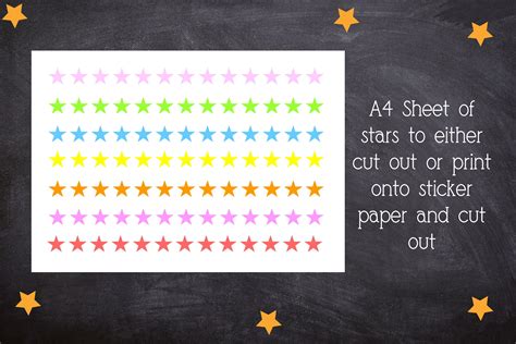 Star reward chart for kids printable star chart with | Etsy