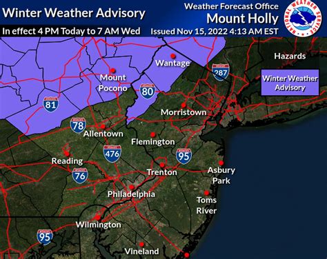 N.J. weather: Up to 2 inches of snow in forecast for northwest counties. Rain for rest of state ...