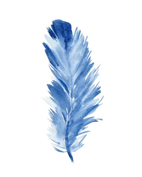 Watercolor Feather Print