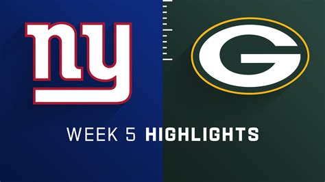 New York Giants vs. Green Bay Packers highlights | Week 5