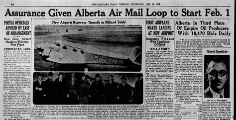 Calgary's first airport was a grassy field in Bowness | Calgary Herald