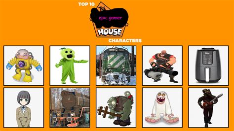 Top 10 Epic Gamer House Characters!!!!!!! by SomeRandomJoke on DeviantArt