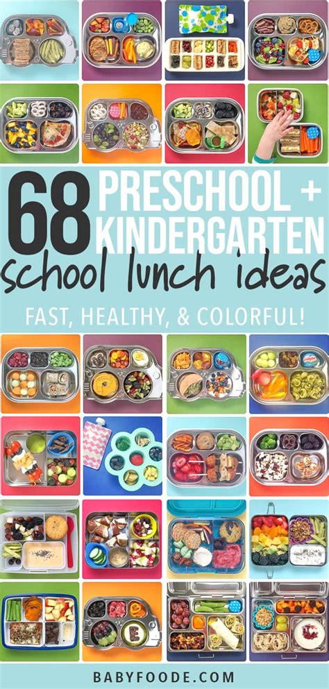 68 Healthy Preschool & Kindergarten School Lunch Ideas | Baby Foode