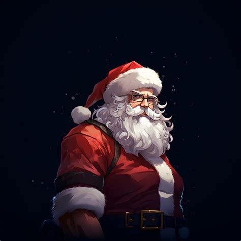 Premium Photo | Anime santa claus