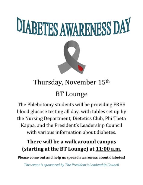 Diabetes Awareness Day | Black River Technical College