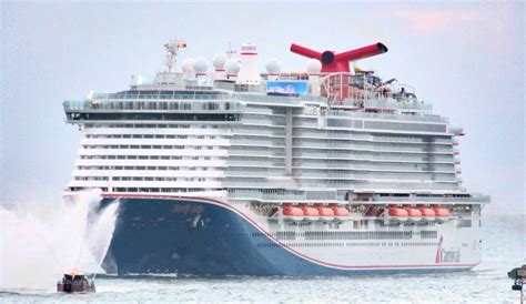 Carnival Cruise Line's Mardi Gras is Named in Port Canaveral