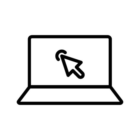 Premium Vector | Laptop vector icon