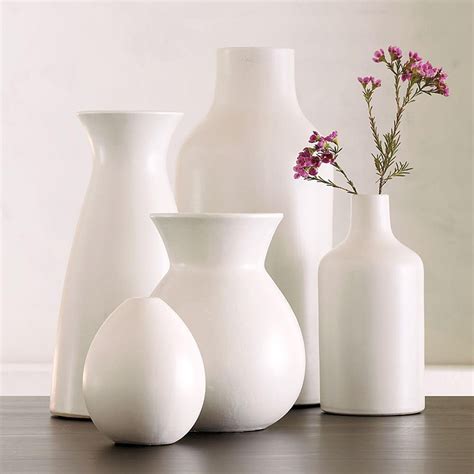 Pure White Ceramic Vases | west elm United Kingdom