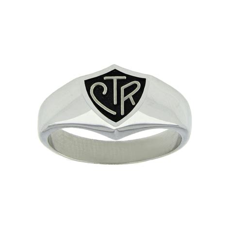 Black Large CTR Ring in LDS Men's Rings on LDSBookstore.com