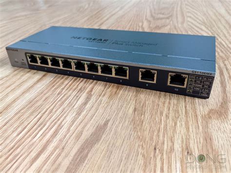 NETGEAR 10-Port Gigabit/10G Ethernet Plus Switch (GS110EMX) - Managed with 8 x 1G 2 x 10G/Multi ...