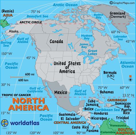 North America Countries and Capitals - Capitals of North America, North America Map - Worldatlas.com