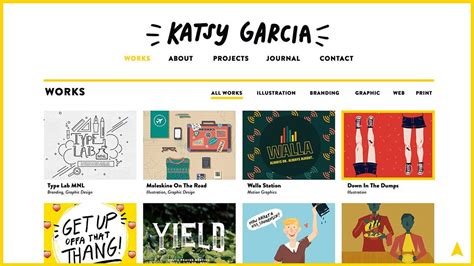 Self-Branding & Portfolio by Katsy Garcia | Design Ideas | Branding portfolio, Portfolio website ...