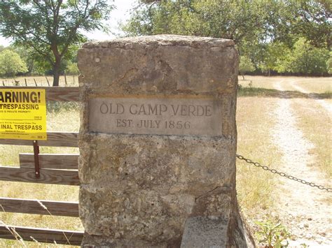 Site of Camp Verde - TEXAS HISTORICAL MARKERS