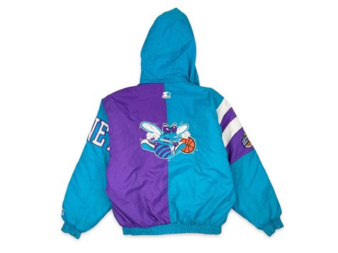 Vintage Charlotte Hornets Starter Jacket 90s Parka Winter Coat Canada ...