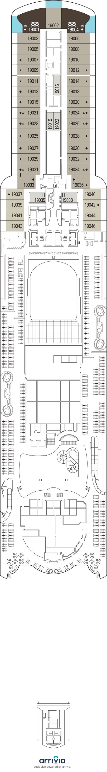 MSC Seascape Cabin 19013 - Category YCP - Yacht Club Grand Suite 19013 ...