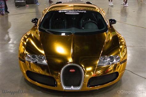 Check out Flo Rida's gold-wrapped Bugatti Veyron #bugattiveyrongold ...