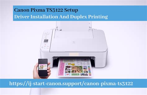 Canon Pixma TS3122 Setup | Driver Installation And Duplex Printing ...