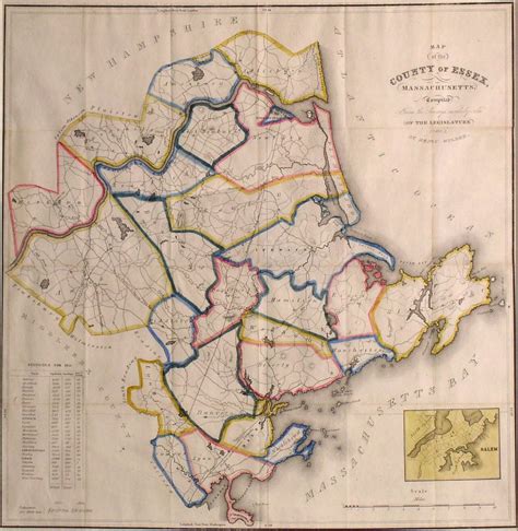 Rare map of Essex County, Mass. - Rare & Antique Maps