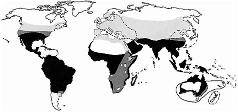 Distribution of the Culex pipiens complex and its sibling species based ...