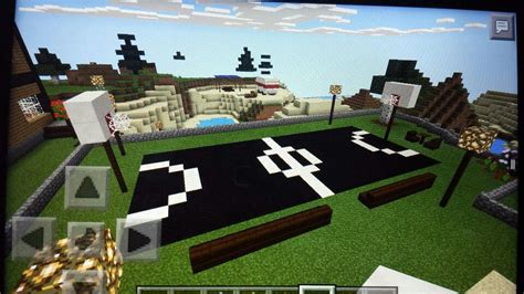 Minecraft Basketball Court