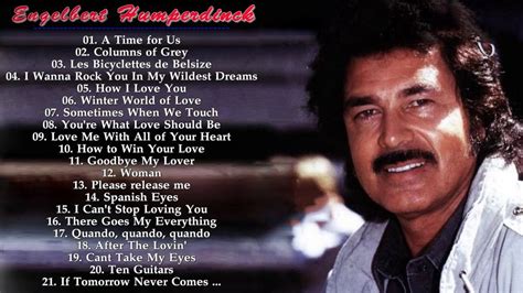 Engelbert humperdinck greatest hits and | Praise music, Romantic songs, Easy listening music