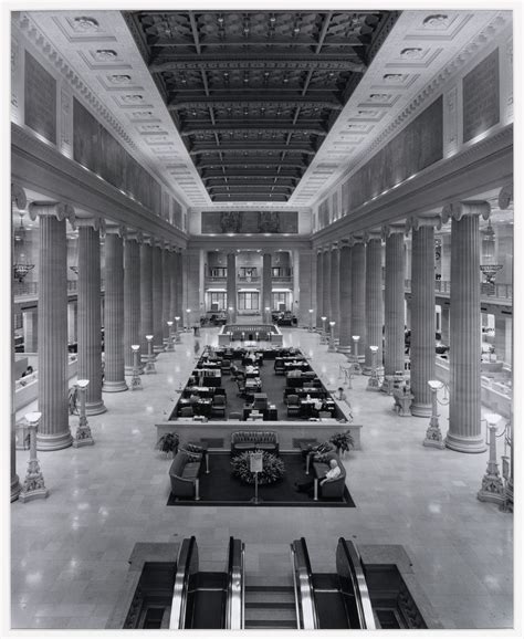 Banking hall, Illinois Merchants Trust Company (now Continental ...