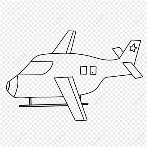 Cartoon Children Airplane Clipart Black And White,traffic,aircraft PNG Transparent Image And ...