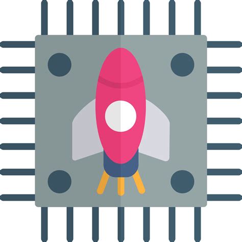 Rocket Chip Flat Icon 13663007 Vector Art at Vecteezy