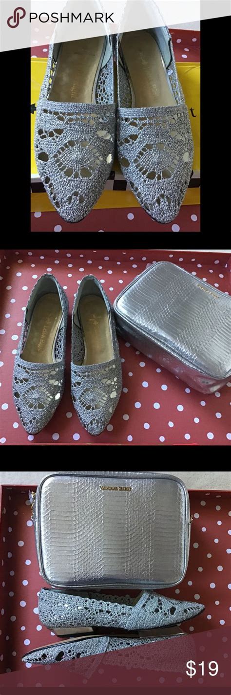 Women's Silver Mesh Flats - Sparkle and Shine