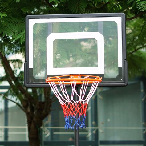 NEW BASKETBALL HOOP BACK BOARD SET ADJUSTABLE STAND ON WHEEL BASE ...