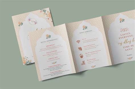 Destination Wedding Itinerary Design :: Behance