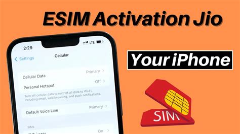 Jio eSim Activation iPhone 13 | How to Activate eSim in iPhone | How to Activate Jio eSim in ...