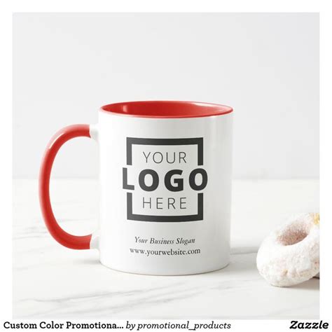 Custom Color Promotional Business Logo Branded Mug | Zazzle | Branded ...