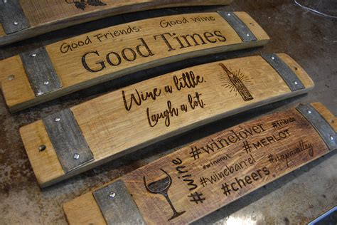 Wine Barrel Stave Signs/sayings/personalized/laser - Etsy Canada