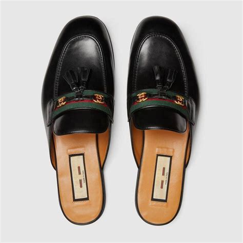 Shop the Men's slipper with Web in black at GUCCI.COM. Enjoy Free Shipping and Complimentary ...