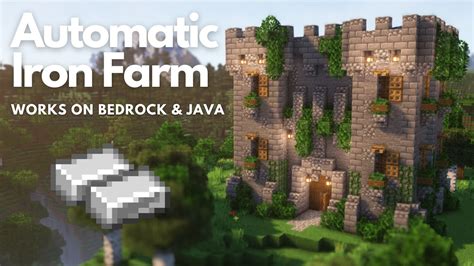 AUTOMATIC IRON FARM | Minecraft Tutorial | Java & Bedrock [1.21+] - YouTube