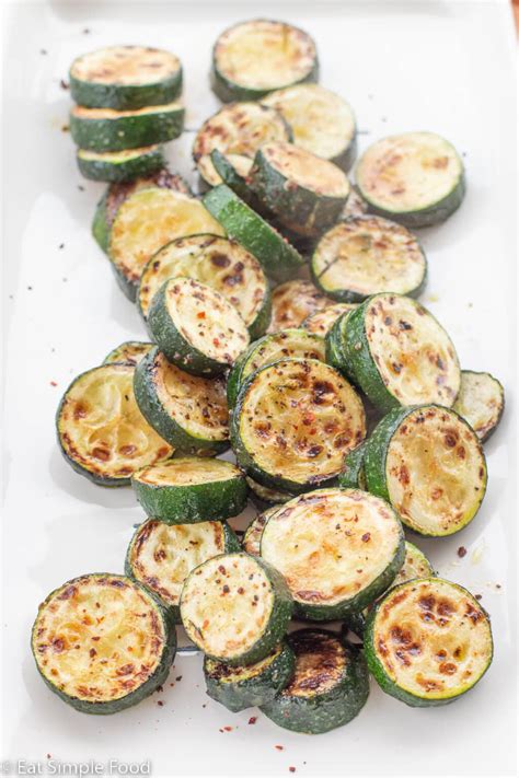 Simple Pan Fried Zucchini Rounds Recipe and Video - Eat Simple Food