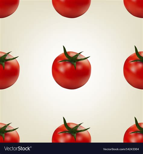 Seamless background of tomato Royalty Free Vector Image