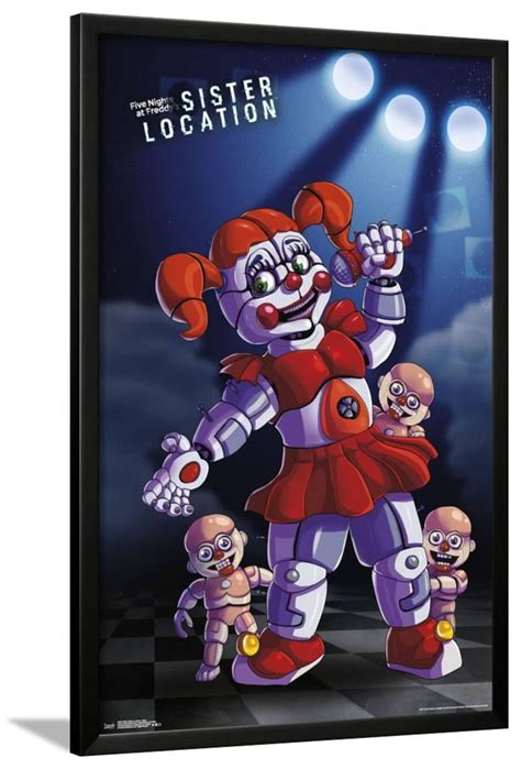 FNAF: SISTER LOCATION - BABY Lamina Framed Poster Wall Art - 24x36 ...