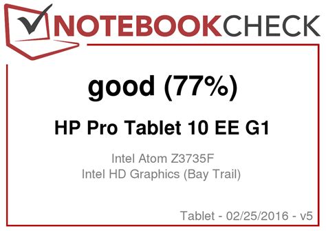 HP Pro Tablet 10 EE G1 Tablet Review - NotebookCheck.net Reviews