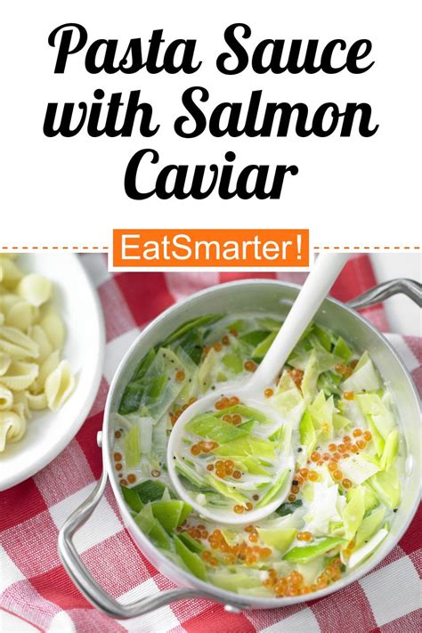 Pasta Sauce with Salmon Caviar recipe | Eat Smarter USA