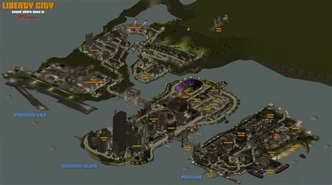 Grand Theft Auto 3 | Liberty City Map (Isometric) by VGCartography on DeviantArt