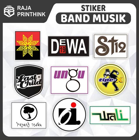 Sticker Stiker Logo Band Baladewa Dewa 19 ST12 Last Child Ungu Tipe+X ...