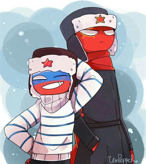 countryhumans : ☭USSR x russia ☭ | Мультипликационные иллютрации, Милые ...