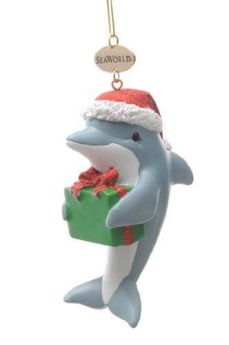 SeaWorld Dolphin with Present Resin Ornament New with Tag | Christmas ornaments, Xmas crafts ...