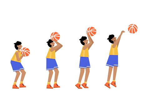 Free throw basketball by Tetiana Pavliuchenko on Dribbble