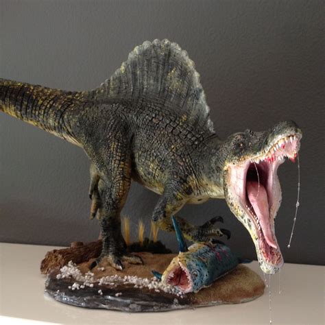 1/24 scale SPINOSAURUS Dinosaur model kit I built and painted. This is an amazing sculpt by ...