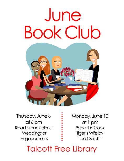 June Adult Book Club | Talcott Library